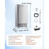 image:imageVEVOR Under Counter Ice Maker 66 LbsDay Under Counter Stainless Steel Nugget Ice Makers Machine with Drain Pump Reversible Door 18 Lbs Storage Freestanding Ice Maker for Commercial Home Kitchen