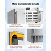 image:imageVEVOR Under Counter Ice Maker 66 LbsDay Under Counter Stainless Steel Nugget Ice Makers Machine with Drain Pump Reversible Door 18 Lbs Storage Freestanding Ice Maker for Commercial Home Kitchen