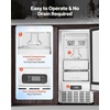 image:imageVEVOR Under Counter Ice Maker 66 LbsDay Under Counter Stainless Steel Nugget Ice Makers Machine with Drain Pump Reversible Door 18 Lbs Storage Freestanding Ice Maker for Commercial Home Kitchen