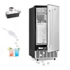 image:imageVEVOR Under Counter Ice Maker 80 LbsDay Stainless Steel Builtin Ice Makers Machine with Drain Pump Reversible Door 26lbs Storage Freestanding Ice Maker for Commercial Home Kitchen