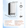 image:imageVEVOR Under Counter Ice Maker 80 LbsDay Stainless Steel Builtin Ice Makers Machine with Drain Pump Reversible Door 26lbs Storage Freestanding Ice Maker for Commercial Home Kitchen