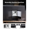 image:imageVEVOR Under Counter Ice Maker Machine Crescent Ice 25 LbsDay Stainless Steel Built in Ice Maker with Reversible Door 22Lbs Storage Ice Maker Machine for Commercial Home Kitchen No Drain RequiredCrescent Ice