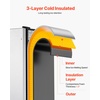 image:imageVEVOR Under Counter Ice Maker Machine Crescent Ice 25 LbsDay Stainless Steel Built in Ice Maker with Reversible Door 22Lbs Storage Ice Maker Machine for Commercial Home Kitchen No Drain RequiredCube Ice