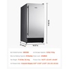 image:imageVEVOR Under Counter Ice Maker Machine Crescent Ice 25 LbsDay Stainless Steel Built in Ice Maker with Reversible Door 22Lbs Storage Ice Maker Machine for Commercial Home Kitchen No Drain RequiredCube Ice