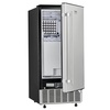 image:imageVEVOR Under Counter Ice Maker Machine Crescent Ice 25 LbsDay Stainless Steel Built in Ice Maker with Reversible Door 22Lbs Storage Ice Maker Machine for Commercial Home Kitchen No Drain RequiredCube Ice with Drain