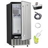 image:imageVEVOR Under Counter Ice Maker Machine Crescent Ice 25 LbsDay Stainless Steel Built in Ice Maker with Reversible Door 22Lbs Storage Ice Maker Machine for Commercial Home Kitchen No Drain RequiredCube Ice with Drain