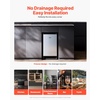 image:imageVEVOR Under Counter Ice Maker Machine Crescent Ice 25 LbsDay Stainless Steel Built in Ice Maker with Reversible Door 22Lbs Storage Ice Maker Machine for Commercial Home Kitchen No Drain RequiredCrescent Ice