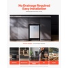image:imageVEVOR Under Counter Ice Maker Machine Crescent Ice 25 LbsDay Stainless Steel Built in Ice Maker with Reversible Door 22Lbs Storage Ice Maker Machine for Commercial Home Kitchen No Drain RequiredCrescent Ice