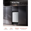 image:imageVEVOR Under Counter Ice Maker Machine Crescent Ice 25 LbsDay Stainless Steel Built in Ice Maker with Reversible Door 22Lbs Storage Ice Maker Machine for Commercial Home Kitchen No Drain RequiredCrescent Ice