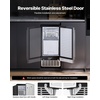 image:imageVEVOR Under Counter Ice Maker Machine Crescent Ice 25 LbsDay Stainless Steel Built in Ice Maker with Reversible Door 22Lbs Storage Ice Maker Machine for Commercial Home Kitchen No Drain RequiredCube Ice