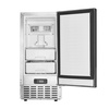 image:imageVEVOR Under Counter Ice Maker Machine Crescent Ice 25 LbsDay Stainless Steel Built in Ice Maker with Reversible Door 22Lbs Storage Ice Maker Machine for Commercial Home Kitchen No Drain RequiredNugget Ice