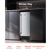 image:imageVEVOR Under Counter Ice Maker Machine Crescent Ice 25 LbsDay Stainless Steel Built in Ice Maker with Reversible Door 22Lbs Storage Ice Maker Machine for Commercial Home Kitchen No Drain RequiredCube Ice