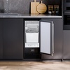 image:imageVEVOR Under Counter Ice Maker Machine Crescent Ice 25 LbsDay Stainless Steel Built in Ice Maker with Reversible Door 22Lbs Storage Ice Maker Machine for Commercial Home Kitchen No Drain RequiredCube Ice