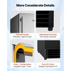 image:imageVEVOR Undercounter Builtin Ice Maker 50 LbsDay Under Counter Ice Maker Machine with Drain Pump Reversible Door Stainless Steel Freestanding Ice Maker for Commercial Home Kitchen