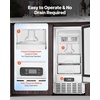 image:imageVEVOR Undercounter Builtin Ice Maker 66 LbsDay Under Counter Nugget Ice Maker Machine with Reversible Door Stainless Steel Freestanding Ice Maker for Commercial Home Kitchen Electric Drainage