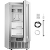 image:imageVEVOR Undercounter Builtin Ice Maker 66 LbsDay Under Counter Nugget Ice Maker Machine with Reversible Door Stainless Steel Freestanding Ice Maker for Commercial Home Kitchen Electric Drainage