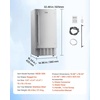 image:imageVEVOR Undercounter Builtin Ice Maker 66 LbsDay Under Counter Nugget Ice Maker Machine with Reversible Door Stainless Steel Freestanding Ice Maker for Commercial Home Kitchen Electric Drainage