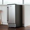 image:imageVEVOR Undercounter Builtin Ice Maker 80 LbsDay Under Counter Ice Maker Machine with Reversible Door Stainless Steel Freestanding Ice Maker for Commercial Home Kitchen Electric Drainage