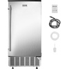 image:imageVEVOR Undercounter Builtin Ice Maker 80 LbsDay Under Counter Ice Maker Machine with Reversible Door Stainless Steel Freestanding Ice Maker for Commercial Home Kitchen Electric Drainage