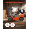 image:imageVEVOR Universal Forklift Seat Tractor Seat with Adjustable Back Armrest Headrest amp Safety Belt Secure Tractor Seat with Micro Switch Ergonomic Lawnmower Seat for Skid Loader Bulldozer