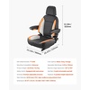 image:imageVEVOR Universal Forklift Seat Tractor Seat with Adjustable Back Armrest Headrest amp Safety Belt Secure Tractor Seat with Micro Switch Ergonomic Lawnmower Seat for Skid Loader Bulldozer