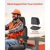 image:imageVEVOR Universal Forklift Seat Tractor Seat with Adjustable Back Armrest Headrest amp Safety Belt Secure Tractor Seat with Micro Switch Ergonomic Lawnmower Seat for Skid Loader Bulldozer