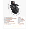 image:imageVEVOR Universal Forklift Seat Tractor Seat with Armrest amp Adjustable Backrest Shock Absorption Secure Micro Switch HighResilience PVC Mower Seat for Tractor Excavator Skid LoaderHigh Suspension
