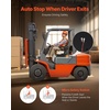 image:imageVEVOR Universal Forklift Seat Tractor Suspension Seat with Adjustable Back Armrest amp Safety Belt Secure Fold Down Tractor Seat with Micro Switch Lawnmower Seat for Skid Loader Bulldozer