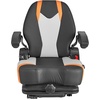 image:imageVEVOR Universal Forklift Seat Tractor Suspension Seat with Adjustable Back Armrest amp Safety Belt Secure Fold Down Tractor Seat with Micro Switch Lawnmower Seat for Skid Loader Bulldozer