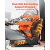 image:imageVEVOR Universal Forklift SeatTractor Seat with Micro Switch PVC Mower Seat wSeat Belt for fits Toyota Forklift AftermarketTractorSkid LoaderExcavatorDozerBackhoeTelehandlerUTVATV
