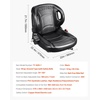 image:imageVEVOR Universal Forklift SeatTractor Seat with Micro Switch PVC Mower Seat wSeat Belt for fits Toyota Forklift AftermarketTractorSkid LoaderExcavatorDozerBackhoeTelehandlerUTVATV