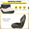 image:imageVEVOR Universal Lawn Tractor Seat Replacement Compact High Back Mower Seat Black Vinyl Forklift Seat Central Drain Hole Skid Steer Seat with Mounting Bolt Patterns of 8 x 115 amp 1125 x 1152Pcs Black