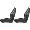 image:imageVEVOR Universal Lawn Tractor Seat Replacement Compact High Back Mower Seat Black Vinyl Forklift Seat Central Drain Hole Skid Steer Seat with Mounting Bolt Patterns of 8 x 115 amp 1125 x 1152Pcs Black