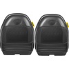 image:imageVEVOR Universal Lawn Tractor Seat Replacement Compact High Back Mower Seat Black Vinyl Forklift Seat Central Drain Hole Skid Steer Seat with Mounting Bolt Patterns of 8 x 115 amp 1125 x 1152Pcs Black