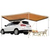 image:imageVEVOR Vehicle Awning 66x82 Roof Rack PullOut Sun Shade UV50 PU3000mm Retractable Weatherproof 4x4 Side Awning for SUV Outdoor Camping amp Overland Hardware Included wWaterproof Storage BagKhaki 270 15482ft Car Awning