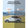 image:imageVEVOR Vehicle Awning 66x82 Roof Rack PullOut Sun Shade UV50 PU3000mm Retractable Weatherproof 4x4 Side Awning for SUV Outdoor Camping amp Overland Hardware Included wWaterproof Storage BagKhaki 270 10553ft Car Awning