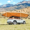 image:imageVEVOR Vehicle Awning 66x82 Roof Rack PullOut Sun Shade UV50 PU3000mm Retractable Weatherproof 4x4 Side Awning for SUV Outdoor Camping amp Overland Hardware Included wWaterproof Storage BagKhaki 270 2067ft Car Awning