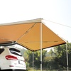 image:imageVEVOR Vehicle Awning 66x82 Roof Rack PullOut Sun Shade UV50 PU3000mm Retractable Weatherproof 4x4 Side Awning for SUV Outdoor Camping amp Overland Hardware Included wWaterproof Storage BagKhaki 270 15482ft Car Awning