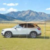 image:imageVEVOR Vehicle Awning 66x82 Roof Rack PullOut Sun Shade UV50 PU3000mm Retractable Weatherproof 4x4 Side Awning for SUV Outdoor Camping amp Overland Hardware Included wWaterproof Storage BagKhaki 270 10553ft Car Awning