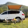 image:imageVEVOR Vehicle Awning 66x82 Roof Rack PullOut Sun Shade UV50 PU3000mm Retractable Weatherproof 4x4 Side Awning for SUV Outdoor Camping amp Overland Hardware Included wWaterproof Storage BagKhaki 66X82ft Car Awning