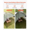 image:imageVEVOR Vehicle Awning 66x82 Roof Rack PullOut Sun Shade UV50 PU3000mm Retractable Weatherproof 4x4 Side Awning for SUV Outdoor Camping amp Overland Hardware Included wWaterproof Storage BagArmyGreen 10X7ft Car Awning