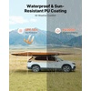 image:imageVEVOR Vehicle Awning 66x82 Roof Rack PullOut Sun Shade UV50 PU3000mm Retractable Weatherproof 4x4 Side Awning for SUV Outdoor Camping amp Overland Hardware Included wWaterproof Storage BagKhaki 270 2067ft Car Awning