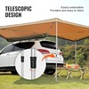 image:imageVEVOR Vehicle Awning 66x82 Roof Rack PullOut Sun Shade UV50 PU3000mm Retractable Weatherproof 4x4 Side Awning for SUV Outdoor Camping amp Overland Hardware Included wWaterproof Storage BagKhaki 270 15482ft Car Awning