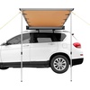 image:imageVEVOR Vehicle Awning 66x82 Roof Rack PullOut Sun Shade UV50 PU3000mm Retractable Weatherproof 4x4 Side Awning for SUV Outdoor Camping amp Overland Hardware Included wWaterproof Storage BagKhaki 66X82ft Car Awning