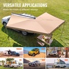 image:imageVEVOR Vehicle Awning 66x82 Roof Rack PullOut Sun Shade UV50 PU3000mm Retractable Weatherproof 4x4 Side Awning for SUV Outdoor Camping amp Overland Hardware Included wWaterproof Storage BagKhaki 270 15482ft Car Awning