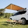 image:imageVEVOR Vehicle Awning 66x82 Roof Rack PullOut Sun Shade UV50 PU3000mm Retractable Weatherproof 4x4 Side Awning for SUV Outdoor Camping amp Overland Hardware Included wWaterproof Storage BagKhaki 46X66ft Car Awning