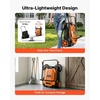 image:imageVEVOR WalkBehind Hand Push Floor Sweeper 256 Sweeping Width Floor Sweeper Manual NonElectric 5Gallon Waste Container Angle amp Height Adjustable Folding Handle for Walkway Yard Garage PatioOrange