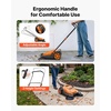 image:imageVEVOR WalkBehind Hand Push Floor Sweeper 256 Sweeping Width Floor Sweeper Manual NonElectric 5Gallon Waste Container Angle amp Height Adjustable Folding Handle for Walkway Yard Garage PatioOrange