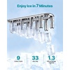 image:imageVEVOR Water Dispenser with Ice Maker 3in1 Countertop Water Dispenser 35 LBS24H 12 Cubes7 Min Fast Ice Making with 4 LBS Storage BulletCrushed ICES amp ColdWater for Home Kitchen Party33 LBS24HFloorStanding