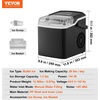 image:imageVEVOR Water Dispenser with Ice Maker 3in1 Countertop Water Dispenser 35 LBS24H 12 Cubes7 Min Fast Ice Making with 4 LBS Storage BulletCrushed ICES amp ColdWater for Home Kitchen Party26lbs24H